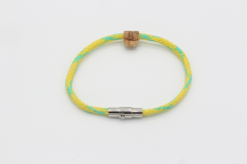 Armband - mit Magnetverschluss gelb-türkis